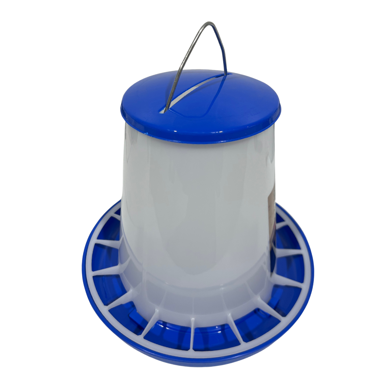 Double-Tuf Plastic Poultry Feeder | 7 lb Chicken Feeder With Feed Saver Ring