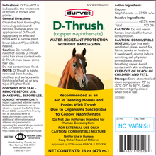 Durvet D-Thrush | Horse Hoof Thrush Treatment 16 oz