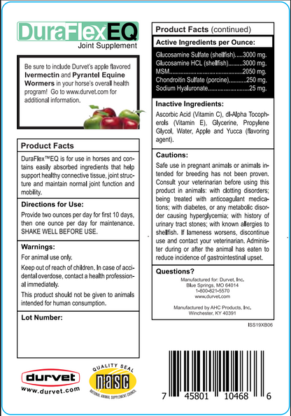 Durvet DuraFlex EQ | Horse Joint Supplement Liquid | 32 oz.