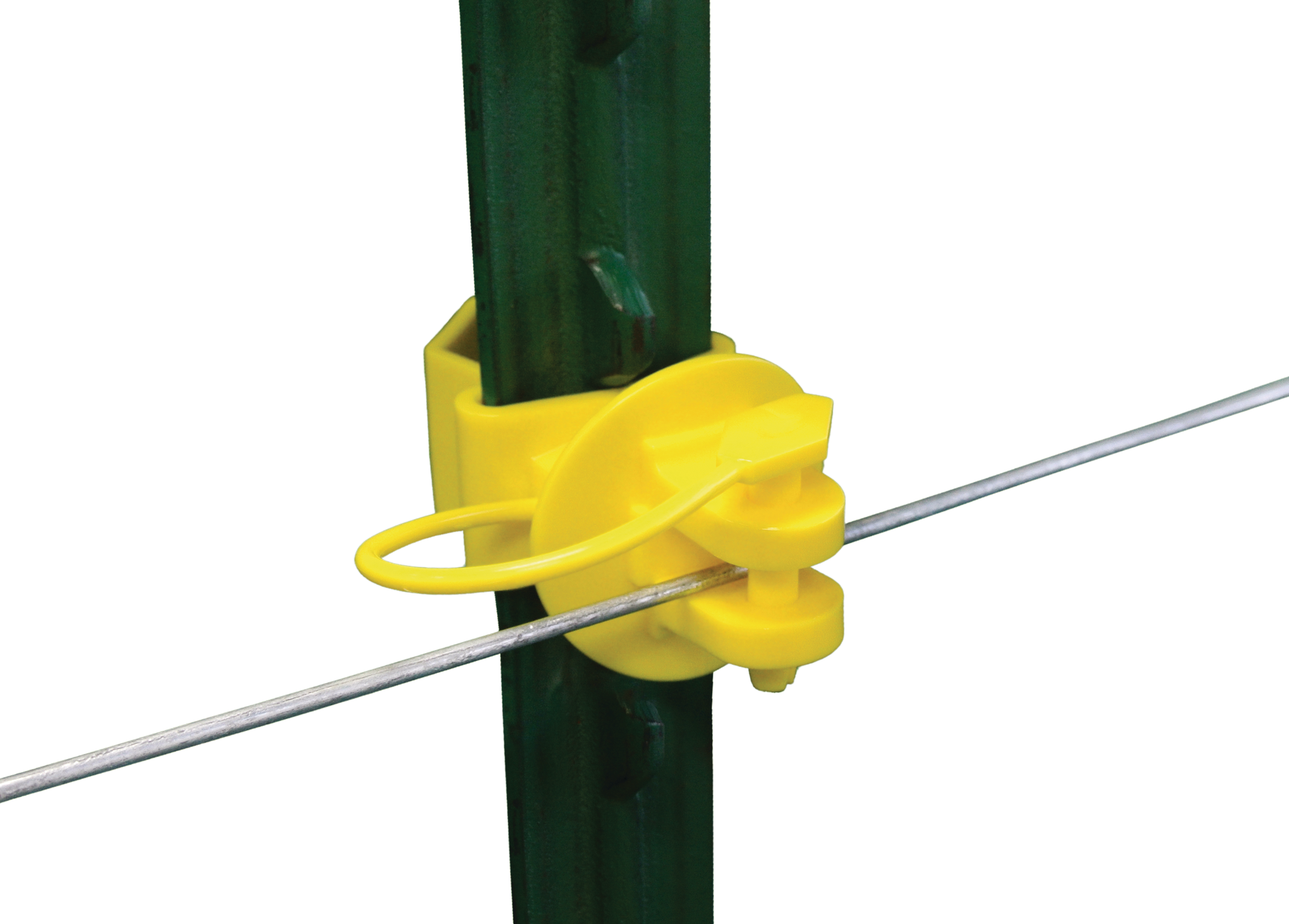 Patriot Yellow T-Post Pinlock Insulator - Pack of 25