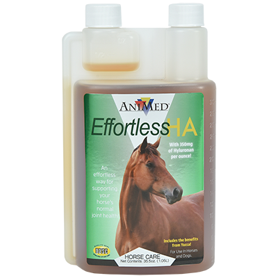AniMed Effortless HA 35.5 oz Liquid | Joint Supplement for Horses | 300 mg HA