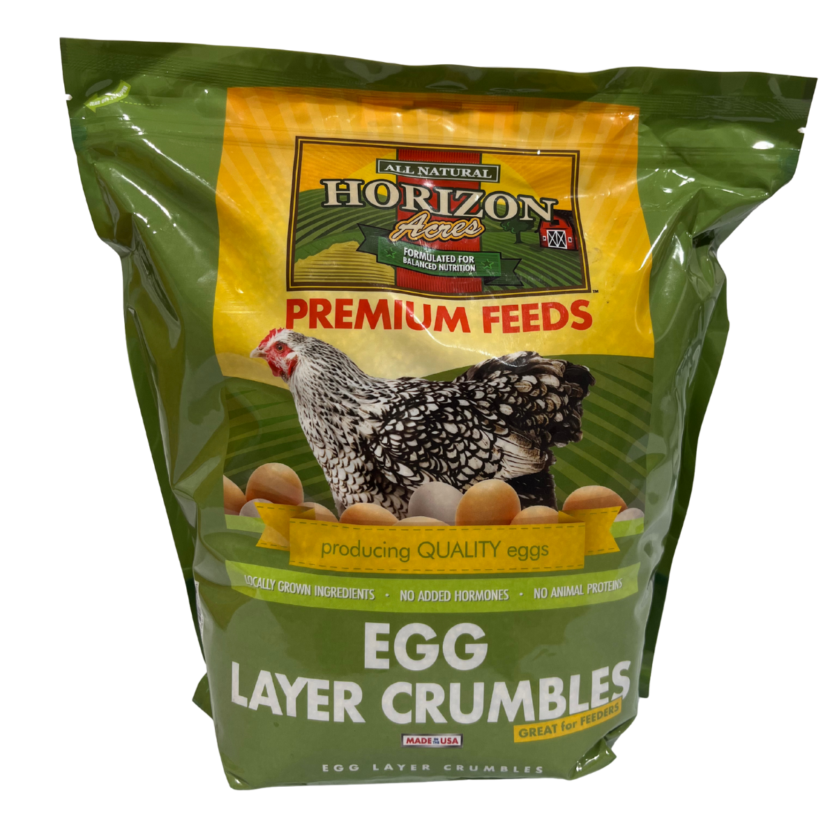 Horizon Acres Egg Layer Crumbles | 16% Protein Chicken Layer Feed
