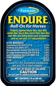 Farnam Endure Roll-On – Sweat-Resistant Horse Fly & Insect Repellent