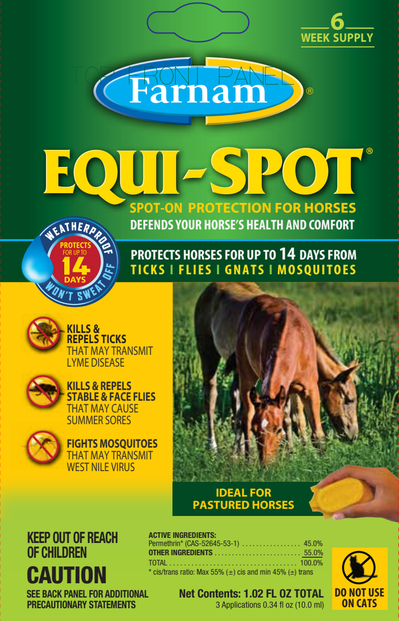 Farnam Equi-Spot Spot-On Horse Fly Control | Long-Lasting Protection