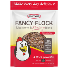 Durvet Fancy Flock | High-Protein Mealworm & Shrimp Chicken Treats