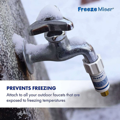 Freeze Miser Automatic Faucet Freeze Protector | Temperature Activated Drip Valve