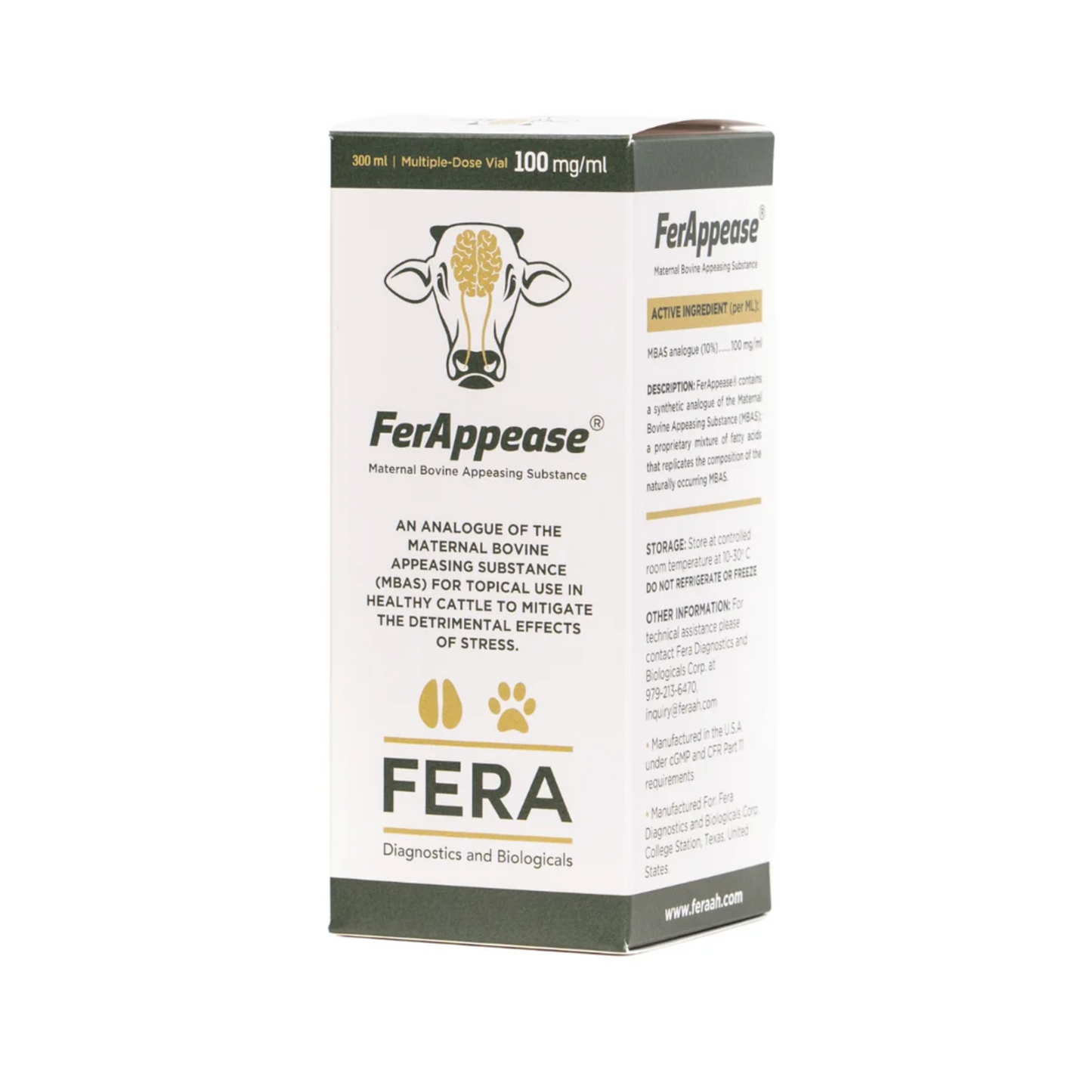 FerAppease Bovine Stress Support for Cattle | Topical mBAS Formula, Hormone Free
