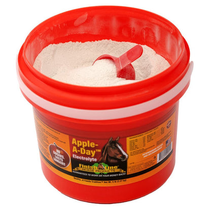 Finish Line Apple-A-Day Electrolyte Powder | Hydration & Mineral Support for Horses | 5 lb