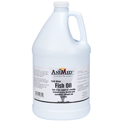 Animed Fish Oil Liquid | Supports Immune, Joint & Coat Health in Horses | 1 Gal