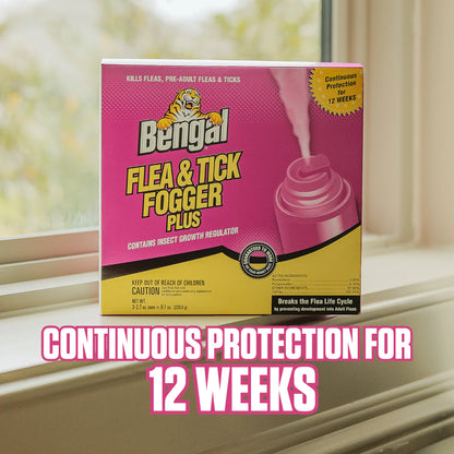 Bengal Flea & Tick Fogger Plus 3 Pack – Permethrin + Nylar IGR