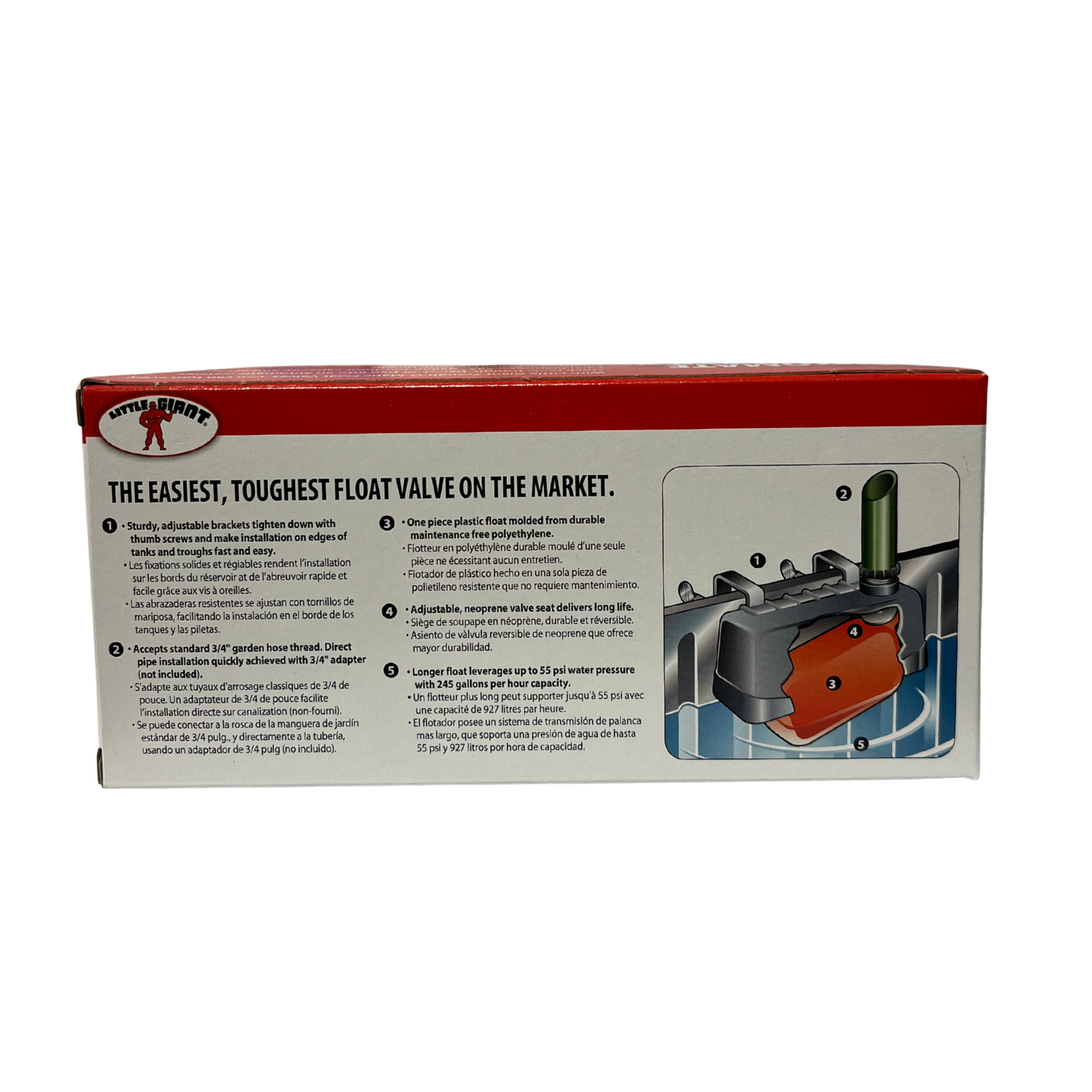 Little Giant Plastic Automatic Stock Tank Float Valve | Automatic Water Level Control
