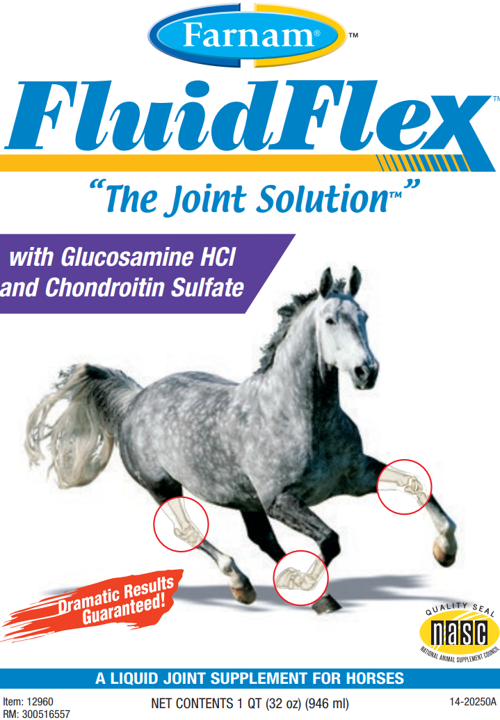 Farnam FluidFlex Joint Solution Liquid Horse Supplement 32-fl oz bottle