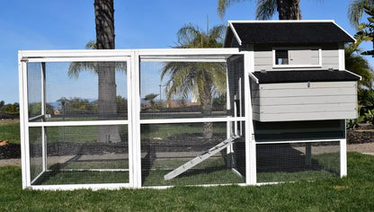 Rugged Ranch Fontana Chicken Coop | Holds 6 Chickens | 3 Nest Boxes | Large Yard | 112"x45"x60"