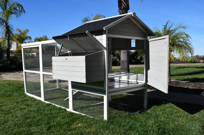 Rugged Ranch Fontana Chicken Coop | Holds 4 Chickens | 3 Nest Boxes | Large Yard | 112"x45"x60"