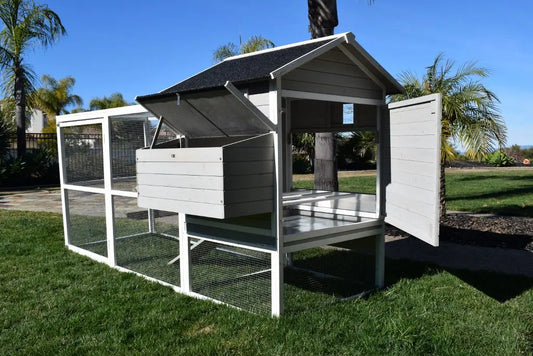 Rugged Ranch Fontana Chicken Coop | Holds 4 Chickens | 3 Nest Boxes | Large Yard | 112"x45"x60"