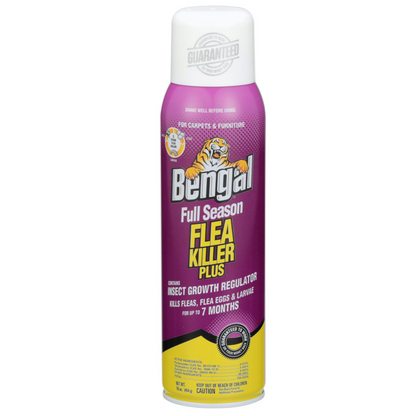 Bengal Full Season Flea Killer Plus 16 oz | 3 Stage Flea & Tick Spray