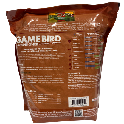 Horizon Acres Gamebird Conditioner | 7 lb Game Bird Feed