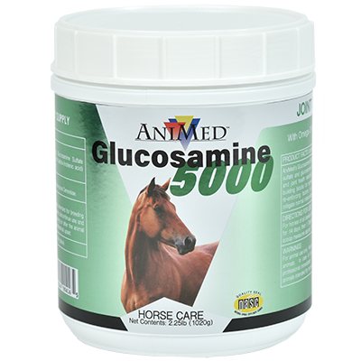 AniMed Glucosamine 5000 Powder | Joint & Connective Tissue Support for Horses