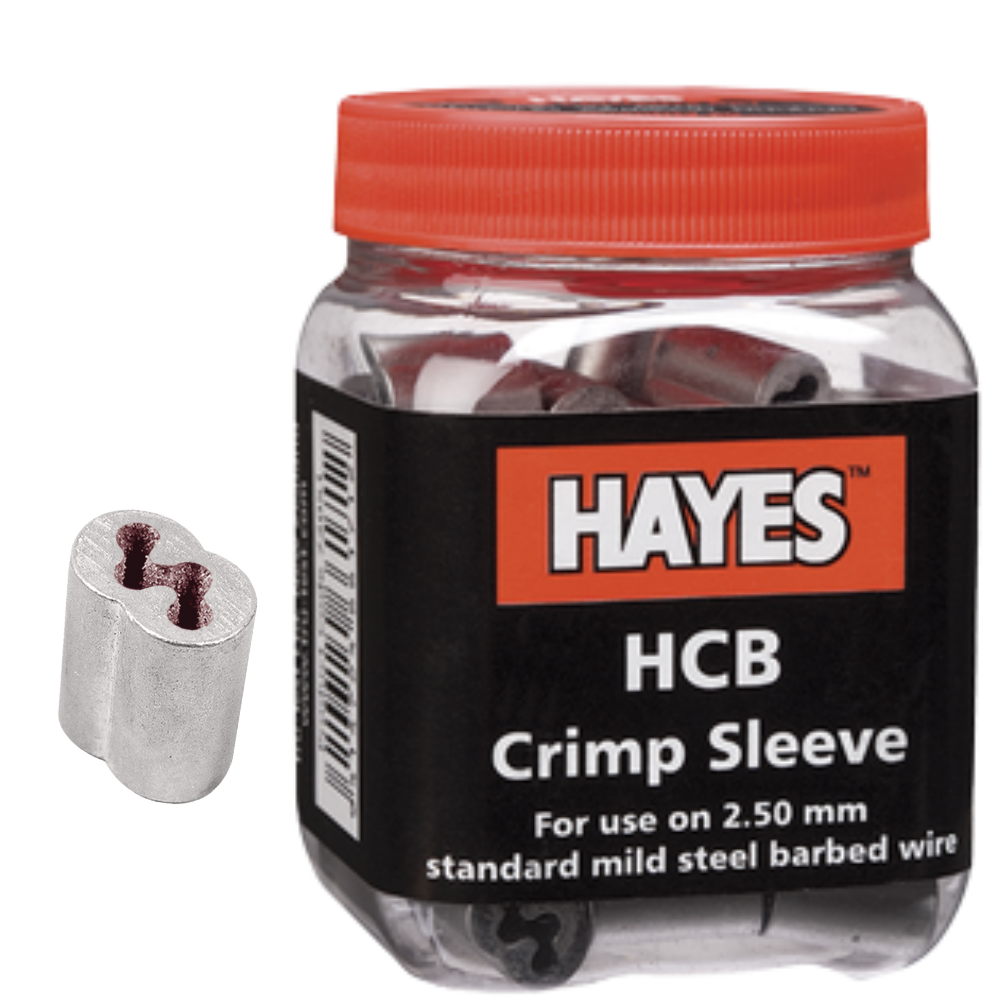 Hayes HCB Barb Wire Crimp Sleeves – Premium Wire Joiners 