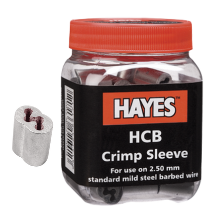 Hayes HCB Barb Wire Crimp Sleeves – Premium Wire Joiners 
