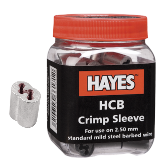 Hayes HCB Barb Wire Crimp Sleeves – Premium Wire Joiners 