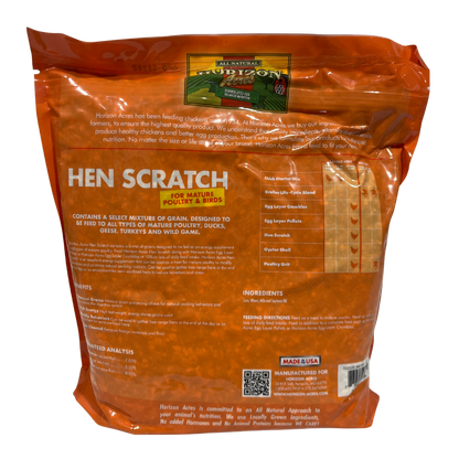 Horizon Acres Hen Scratch | Whole Grain Energy Supplement for Poultry | 7 lb.