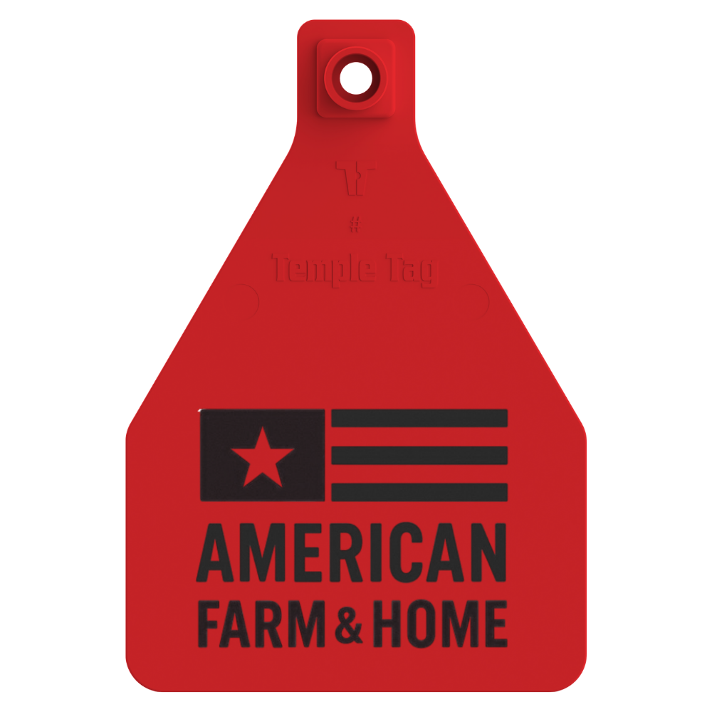 Temple (Z Tags) Herdsman Two-Piece Cow ID Ear Tag | Colors, Numbers & Custom Print