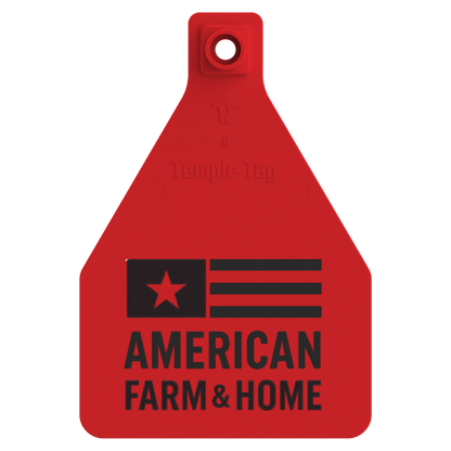 Temple (Z Tags) Herdsman Two-Piece Cow ID Ear Tag | Custom Print