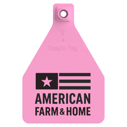 Temple (Z Tags) Herdsman Two-Piece Cow ID Ear Tag | Custom Print