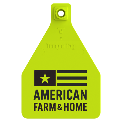 Temple (Z Tags) Herdsman Two-Piece Cow ID Ear Tag | Colors, Numbers & Custom Print