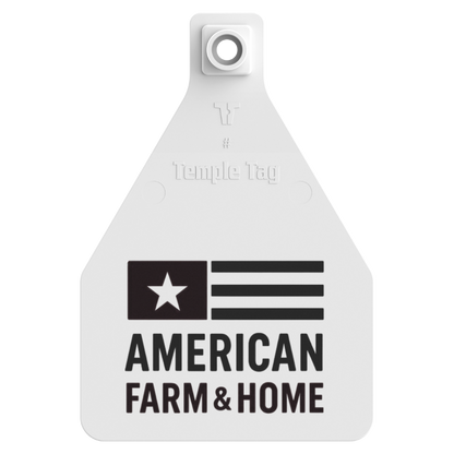 Temple (Z Tags) Herdsman Two-Piece Cow ID Ear Tag | Colors, Numbers & Custom Print