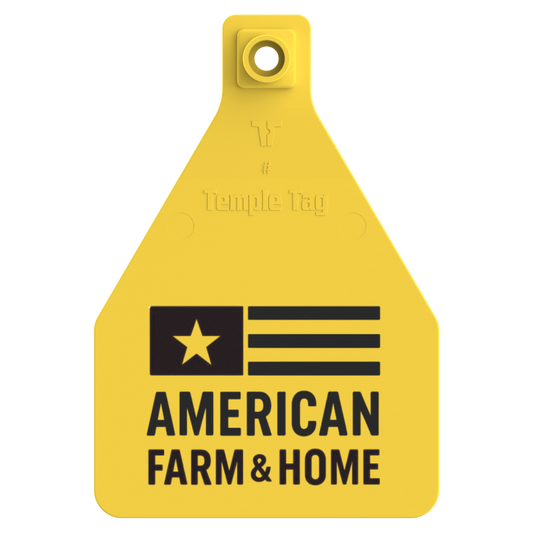 Temple (Z Tags) Herdsman Two-Piece Cow ID Ear Tag | Custom Print