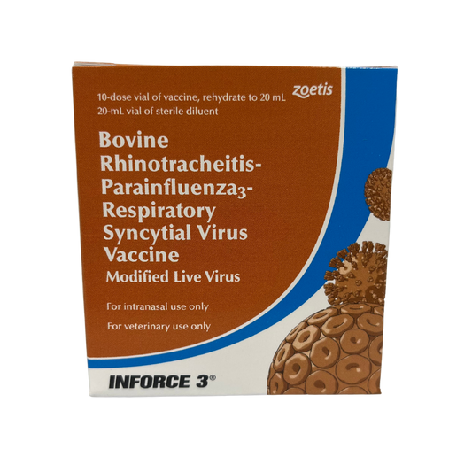 Zoetis INFORCE 3 | Cattle Intranasal Respiratory Vaccine for BRSV, IBR & PI3 Protection