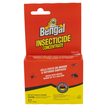 Bengal Insecticide Concentrate 2 oz Roach, Ant & Spider Killer 2 Gal Mix