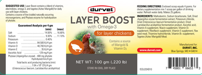 Durvet Layer Boost with Omega-3 | Chicken Supplement for Egg Laying