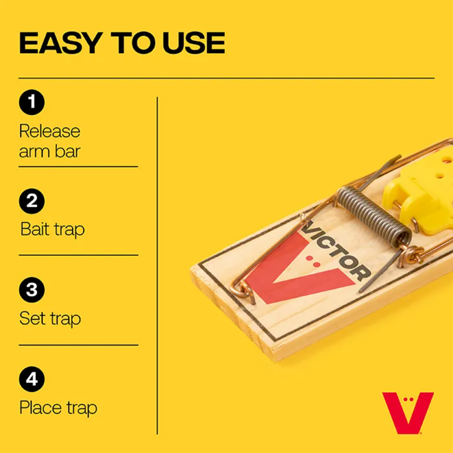 Victor Wide Pedal Rat Trap | Easy Set Snap Trap