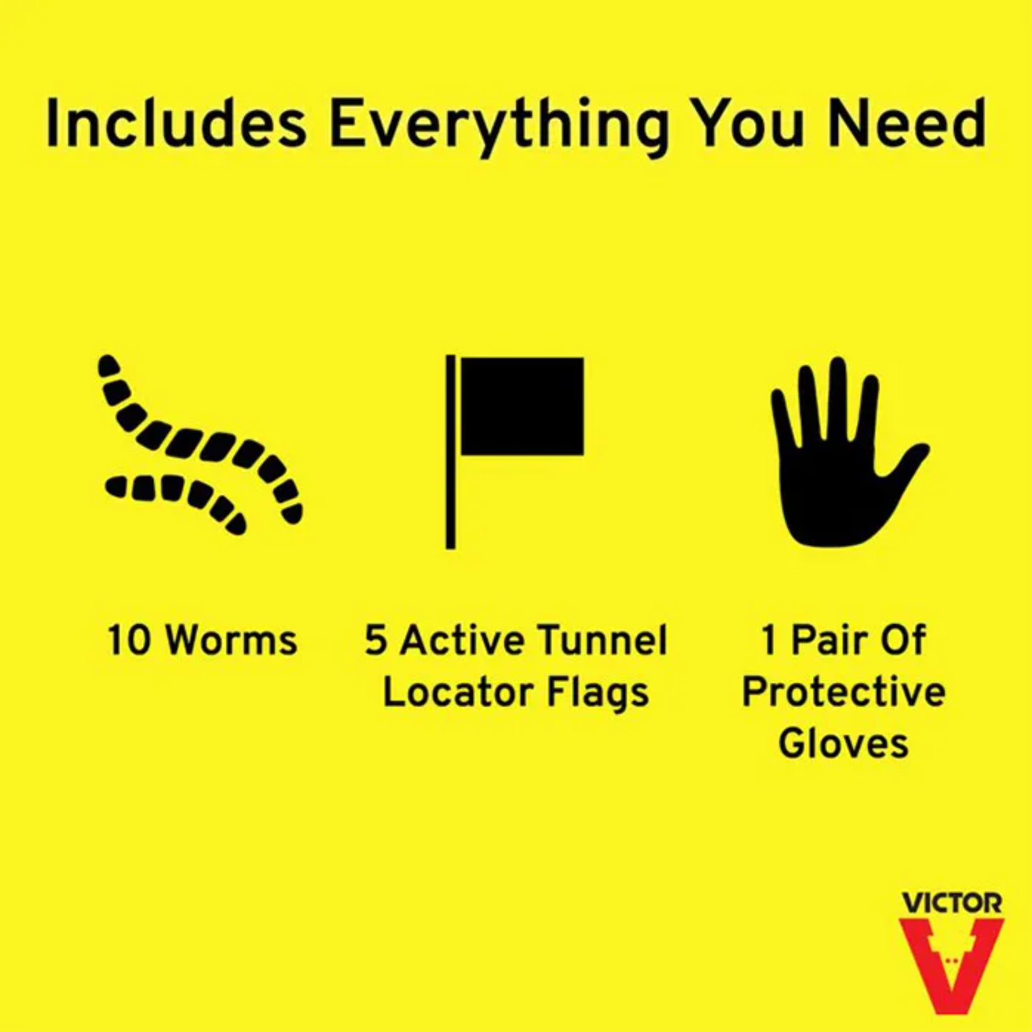 Victor Poison Moleworms | Realistic Mole Bait for Underground Tunnels | 10 Pack