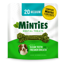 Minties Dental Treats for Dogs – Medium, 20 Treats (16 oz)