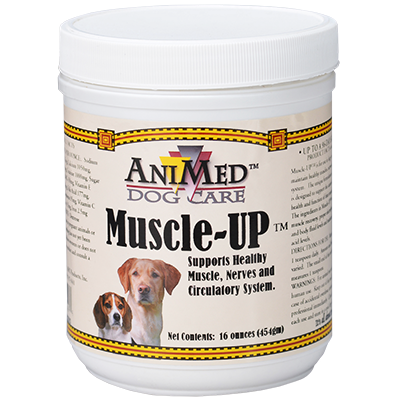 Animed Muscle-UP Powder for Dogs | Muscle Growth, Strength & Recovery Supplement | 16 oz.