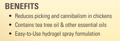 Durvet No Pick’n | Hydrogel Spray to Reduce Pecking in Chickens | 8 oz