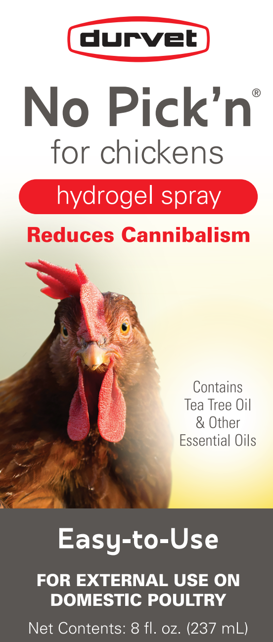 Durvet No Pick’n | Hydrogel Spray to Reduce Pecking in Chickens | 8 oz