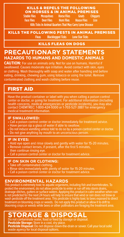 Pyranha Nulli-Fly Fly Spray for Horses & Dogs | Water-Based Repellent