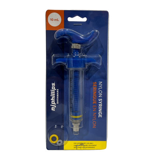 NJ Phillips Nylon Syringe | Injector or Drench| Adjustable Dose