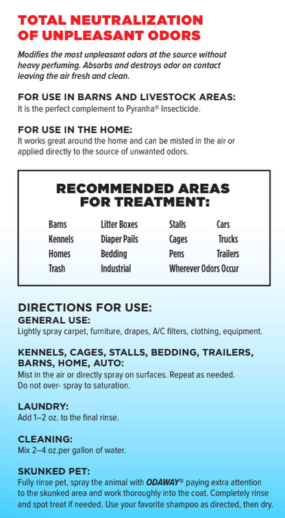 Pyranha Odaway Odor Eliminator – Skunk Smell & Pet Odor Remover