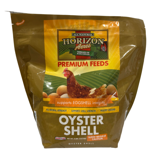 Horizon Acres Oyster Shell | Calcium Supplement For Chickens | 8 lb.