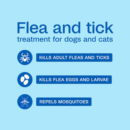 Adams Plus Flea & Tick Spray for Dogs & Cats | Kills Fleas, Ticks, Mosquitos & Eggs