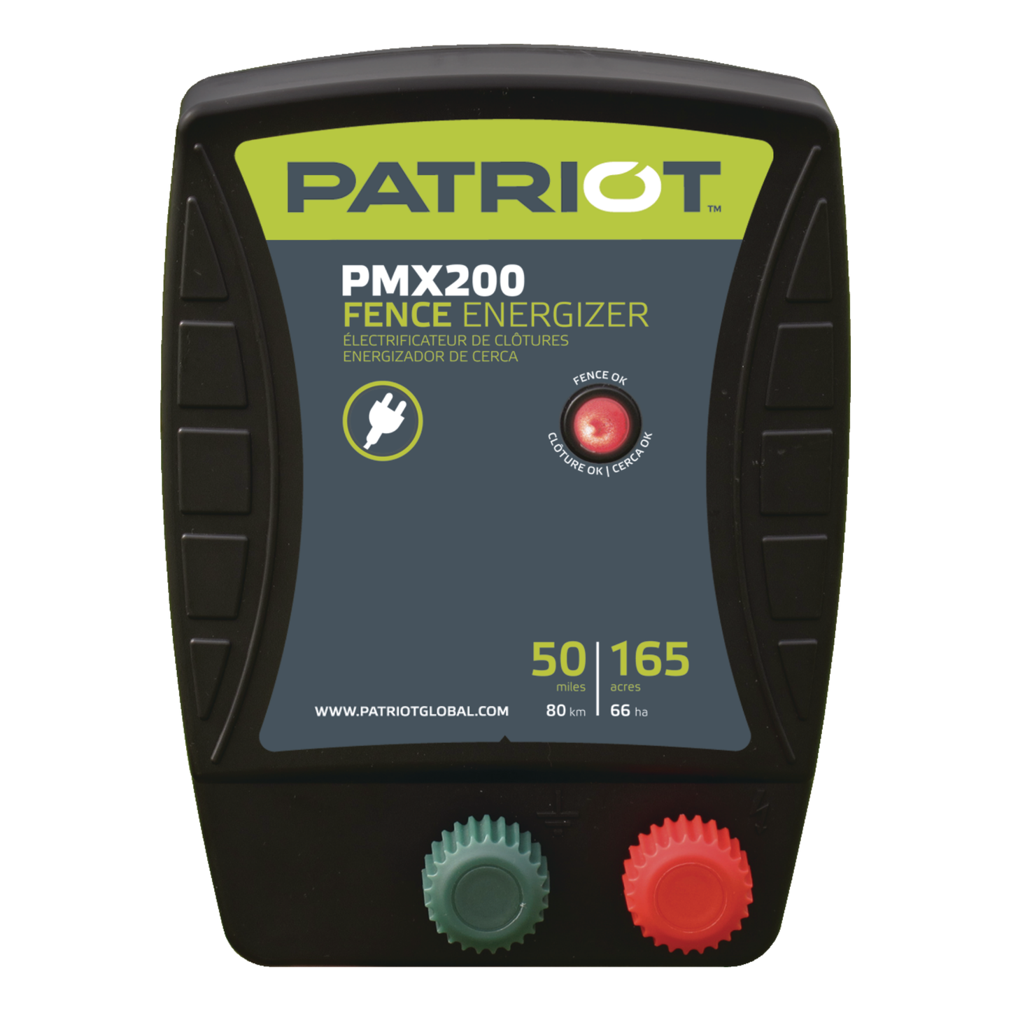 Patriot PMX200 110V Electric Fence Charger - 2J, 50 Mile Output