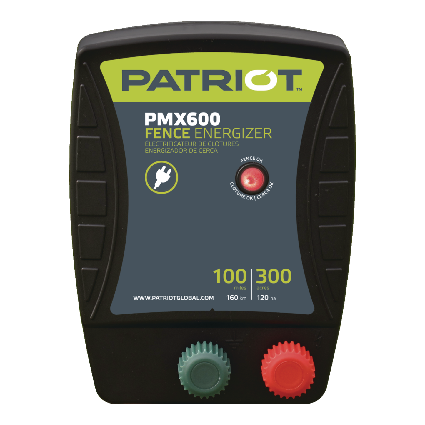 Patriot PMX600 110V Electric Fence Charger - 6.7J, 100 Mile Output