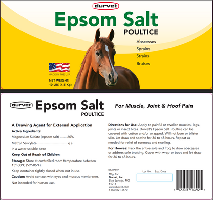 Durvet Epsom Salt Poultice | Horse Hoof & Muscle Relief