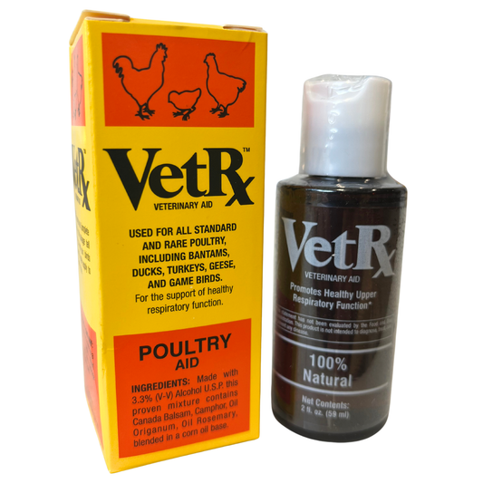 VetRx Poultry Aid | All-Natural Chicken Respiratory Support, 2 oz